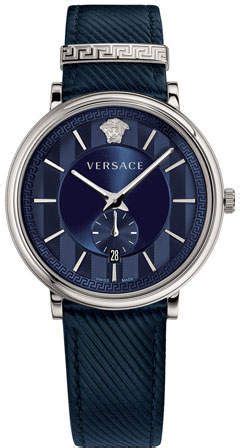 versace 42mm manifesto watch with blue leather strap|Versace Ivory Manifesto Edition Watch, 42mm .